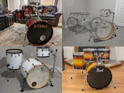 Pro & Custom drums (Tama, Pearl, Defacto, YC) shell packs, View more