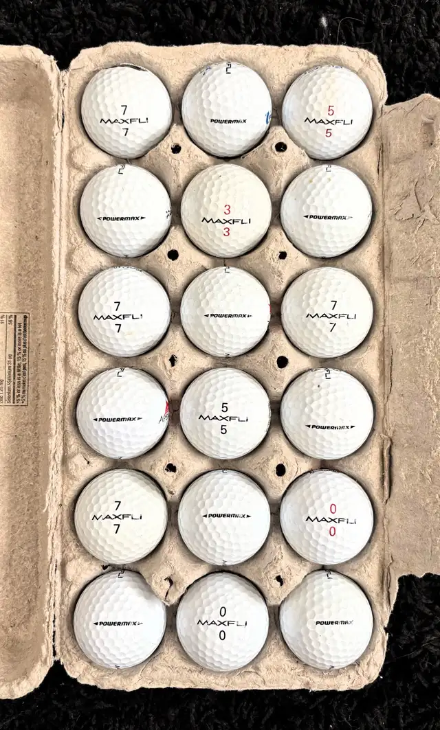 18 Maxfli Powermax Golf Balls in Golf in Calgary - Image 3