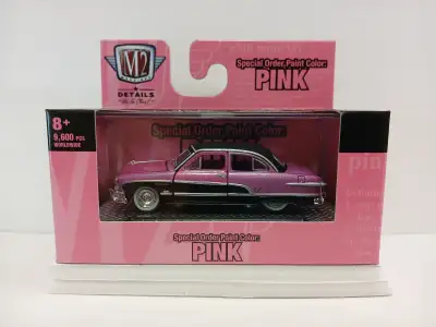 1951 Ford Crestliner 2022 M2 Machines Pink Edition 9600 pcs 1:64 Scale opening doors and hood $15