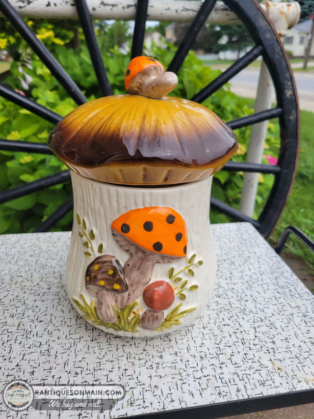 Vintage Mushroom Cookie Jar in Arts & Collectibles in Owen Sound