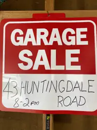 Garage sale. 43 Huntingdale Rd.