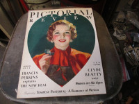 1934 PICTORIAL REVIEW MAGAZINE $10. VINTAGE ADS FASHION CLOTHING