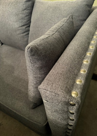 New dark grey sofa