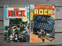 2 vintage Sergeant Rock comic books