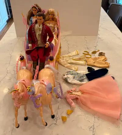 ***Please read very carefully & look at all the photos*** Pre-owned Barbie Princess and the Pauper E...