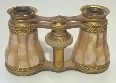 Antique Opera Glasses Paris 19th Century Mother of Pearl French Antique Binoculars Theater Glasses ,...