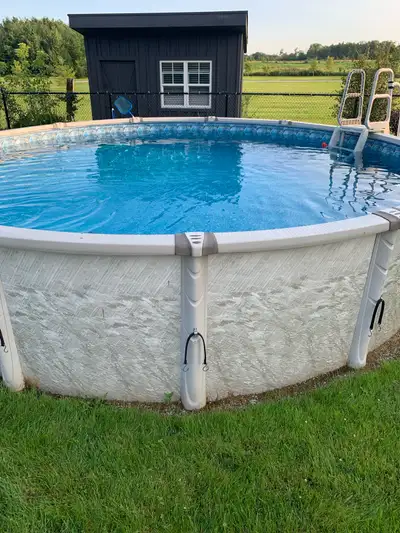 pool above ground with pump and heater, View more