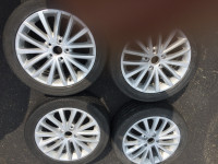 VW 17 inch alloy rims, Continental 225 45 17 inch tires