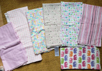Lot de 7 couvertures en flanelle 100$ coton pour bébé 