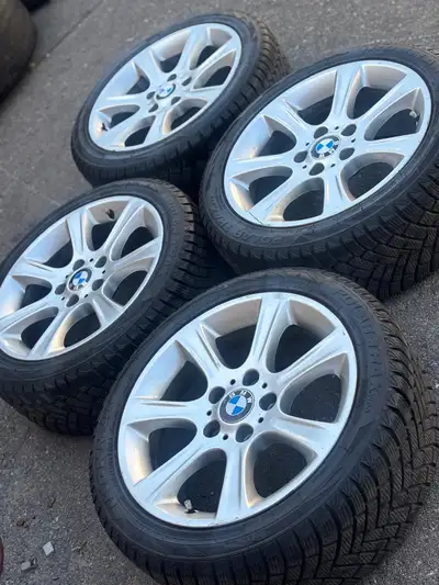 OEM 17"BMW rims(5x120)+225/45/R17 snows- 1/ 3 Series/Z3/Z4 Set of four Authentic 17 inch BMW Style 3...