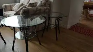 2 end tables & coffee table NO GLASS TOPS)62864361725441123