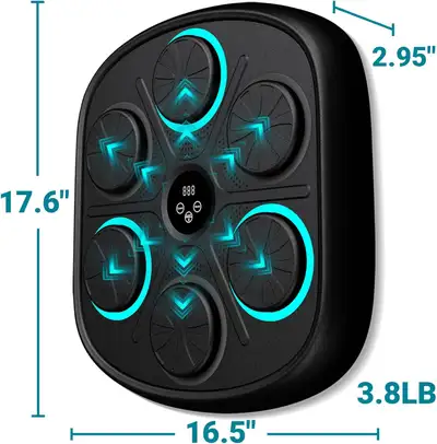 2025 Smart Music Boxing Machine with LED Wall Mount, Home Workou, View more
