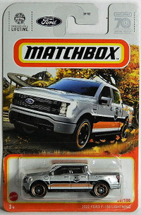 Matchbox 70th 1/64 2022 Ford F-150 Lightning Pickup Diecast