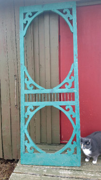 Old wooden Screen Door