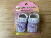 BABY crib SHOE cute cuddly strap 10cm long