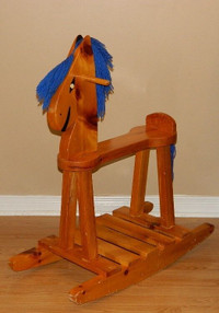 Wooden Rocking Elephant &amp; Wooden Baby High Chair