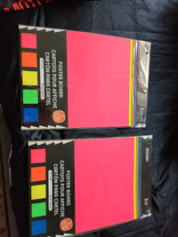 2 Brand New 5 Colors Poster Board 