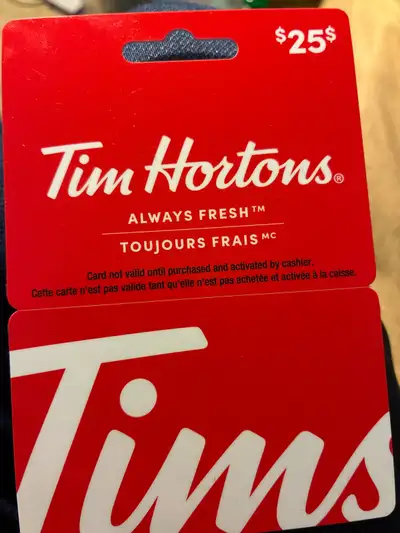 Tim Hortons gift card , View more