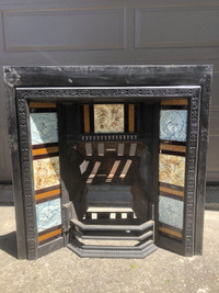 Antique Cast Iron Fireplace