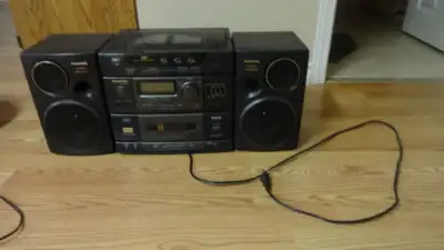 Panasonic Portable CD Player Tape Player, Radio with Speakers