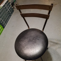 Metal bar stools. Set of 3