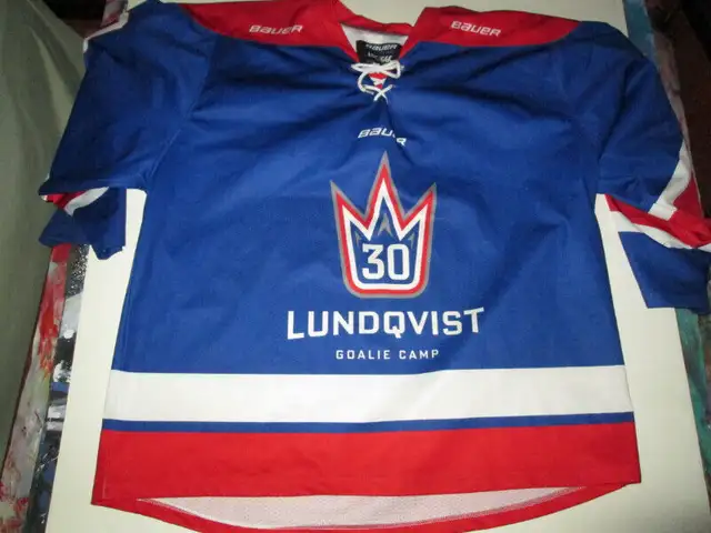 Henrik Lundqvist Used Senior Goalie School Jersey - Sweden63826840167681120