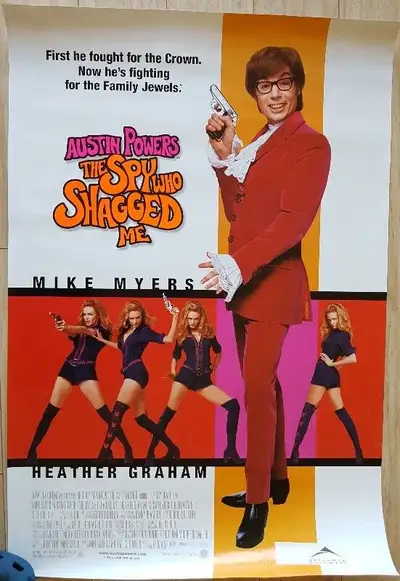 Austin Powers The Spy Who Shagged Me Original Movie Poster Single Sided 27” x 40” Good condition I h...