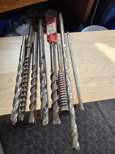Bosch SpeedX 1" SDS rotary hammer drill bits., View more
