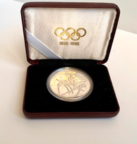 1992 Canada RCM 15 Dollar Silver Coin 1996 Olympic Games Silver