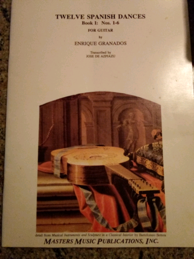 Twelve Spanish Dances Book1 Enrique Granados Guitar Music Sheets, View more