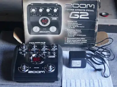 Zoom G2 Multi-Effects Guitar Pedal with Original Adapter, View more