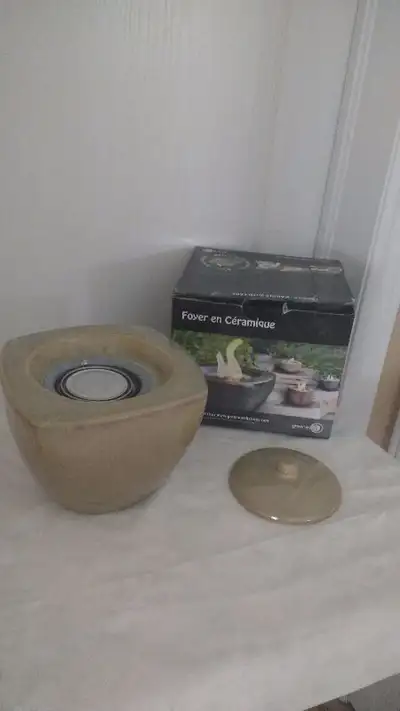unique treasures house, outdoor ceramic fire pot, View more