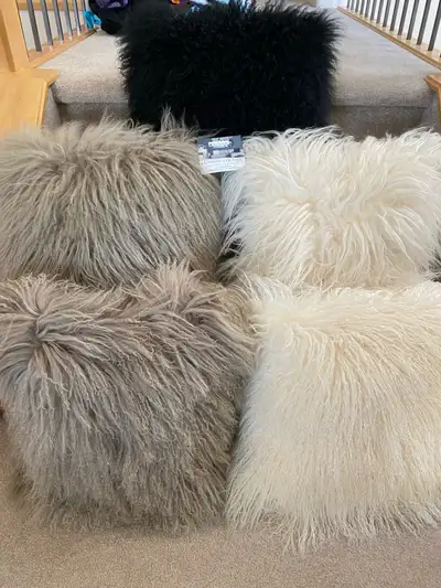 HOME INSPIRATION SHEEPSKIN CUSHION, View more