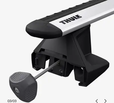 Thule cross bars for ram truck 1500 fits all models sport and above. Useful for roof mounting and st...