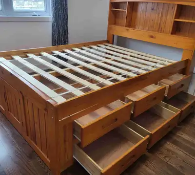 lit double capitaine pour enfant + table de chevet, View more
