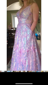 Beautiful prom gown size 14.paid $890 Asking $250
