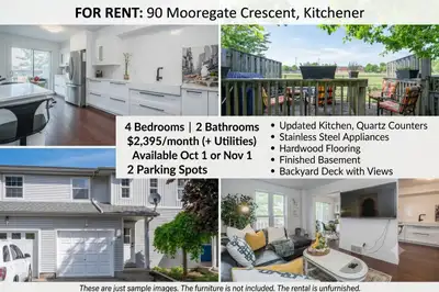 Hi everyone, We are seeking reliable tenants for our vacant 4-bedroom, 2-bathroom home on Mooregate...