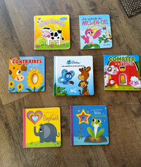 FRENCH- children’s board books – set of 7 - most like new