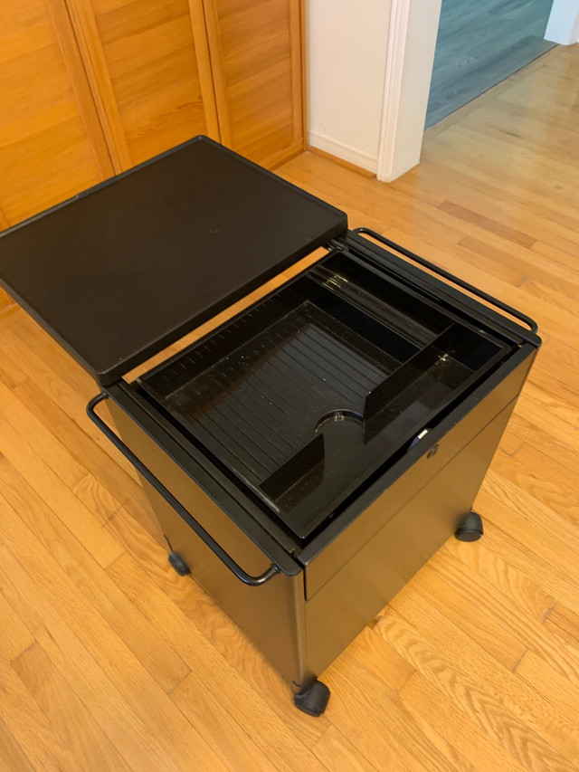 Black Metal File Cabinet/ Side Table on Caster in Storage Containers in Markham / York Region - Image 4