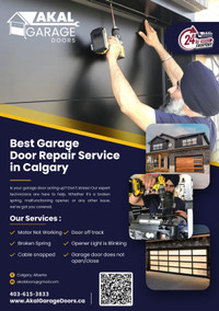  Calgary Garage Door Repair! ASAP 