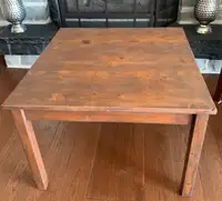 Solid, Sturdy, Handsome Refinished Coffee Table (28" x 28" x 20"