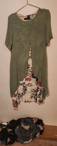 Zanzea Women's Short Sleeve Floral Green Maxi Dress