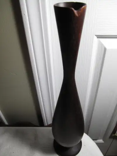 16" High with 3 3/4" Diameter Base Rosewood Vase, View more