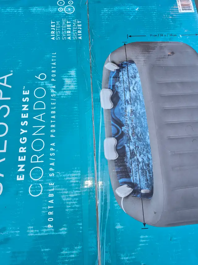 Saluspa Coronado EnergySense Smart AirJet Inflatable Hot Tub | Hot Tubs ...
