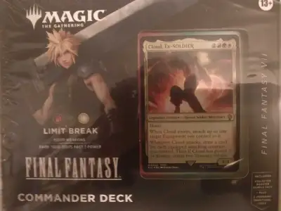 Unleash epic strategies with the Final Fantasy VII Limit Break Commander Deck, a ready-to-play Magic...