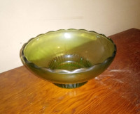E.O. Brody Green Glass Bowl For Sale