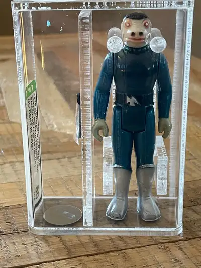 Vintage 1978 Star Wars ~ Blue Snaggletooth ~ No Dent ~ AFA 80, View more