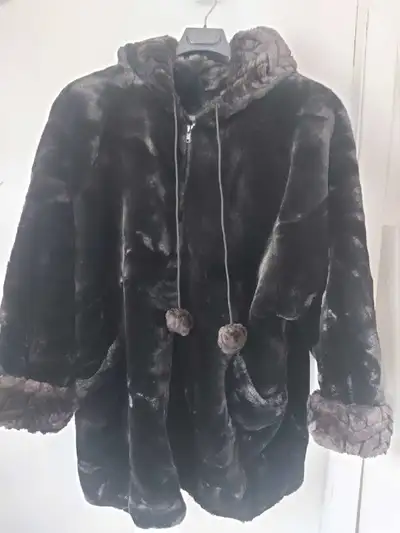 faux Fur Jacket winter coats- elegant specia event-size 16/18, View more