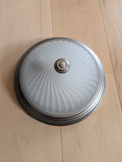 New! 2-Pack Brushed Nickel Dome Ceiling Lights For Sale, View more