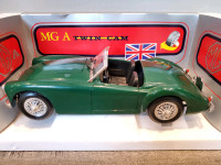 1:16 Diecast Tonka Polistil MG A Twin Cam Convertible Green